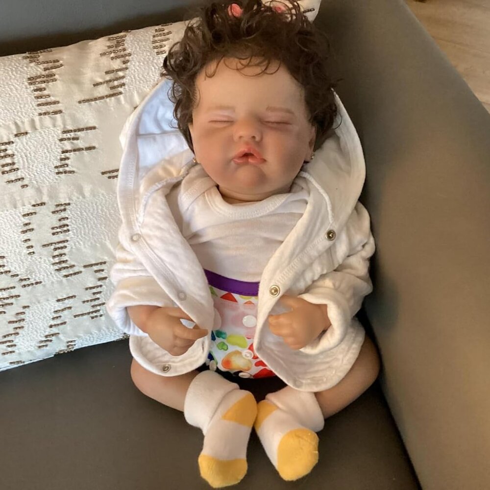 🆕20Inch Full Body Silicone Not Vinyl Reborn Baby Dolls Realistic Quinbee Girl - Picture 2 of 11